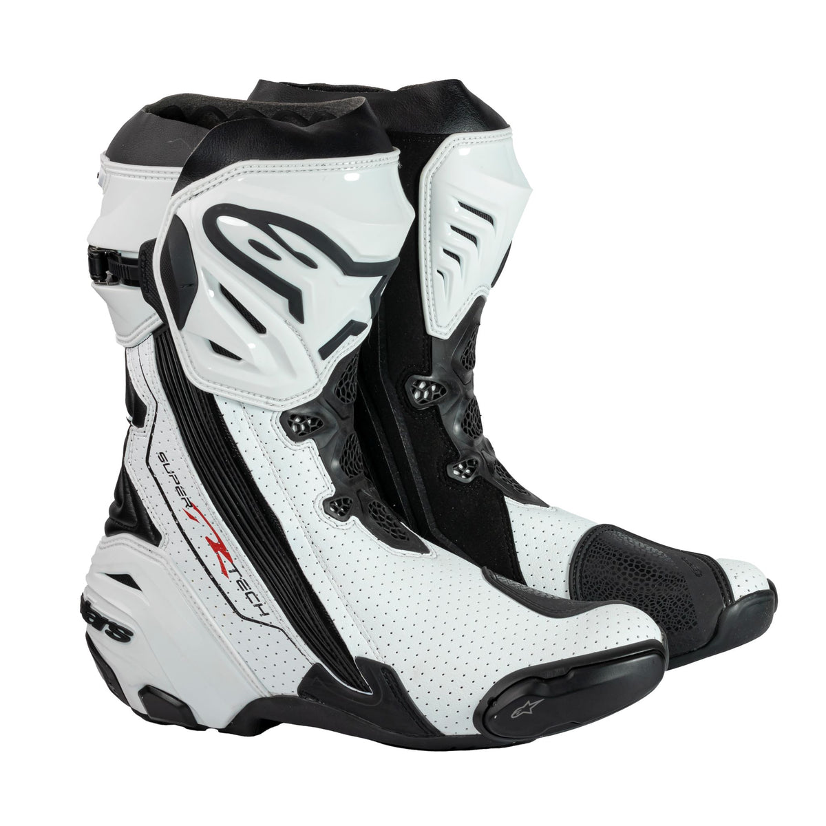 Alpinestars Supertech R Riding Boot White Black Vented –