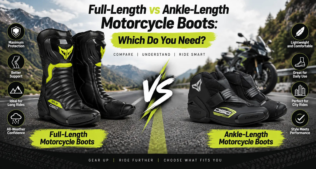 Full-Length vs Ankle-Length Motorcycle Boots: Which Do You Need?