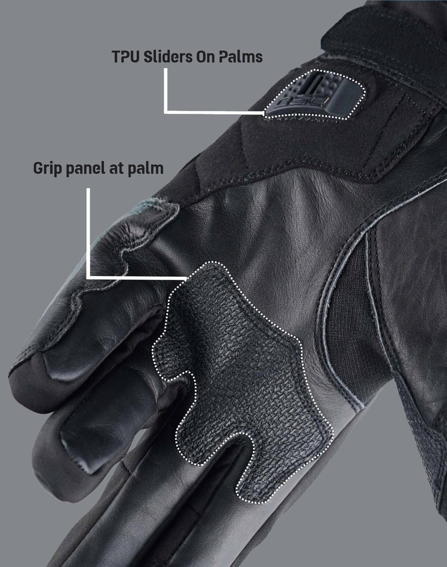 DSG Hydro V2 Riding Gloves Black Yellow Fluo