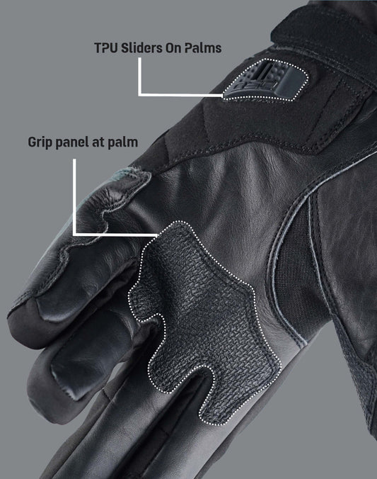 DSG Hydro V2 Riding Gloves Black Yellow Fluo