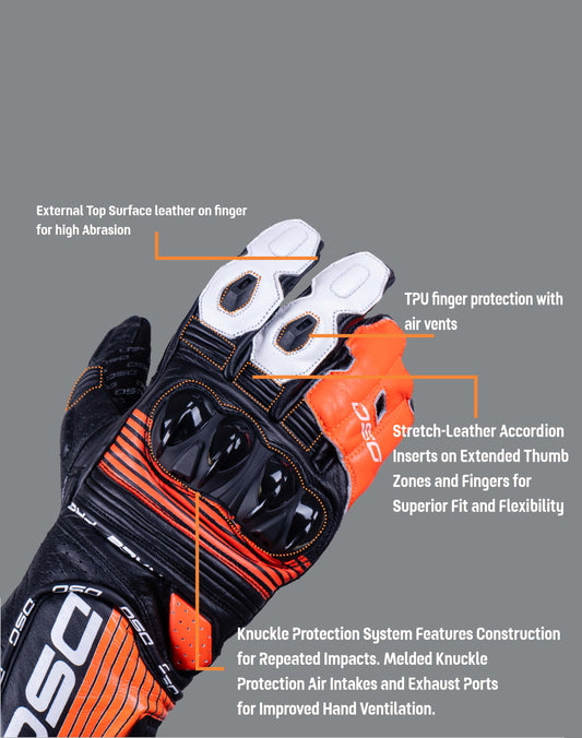 DSG Race Pro V1 Riding Gloves