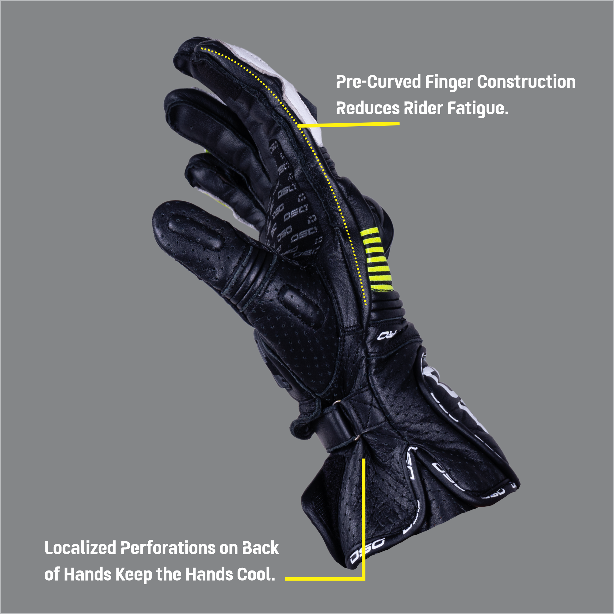 DSG Race Pro V1 Riding Gloves
