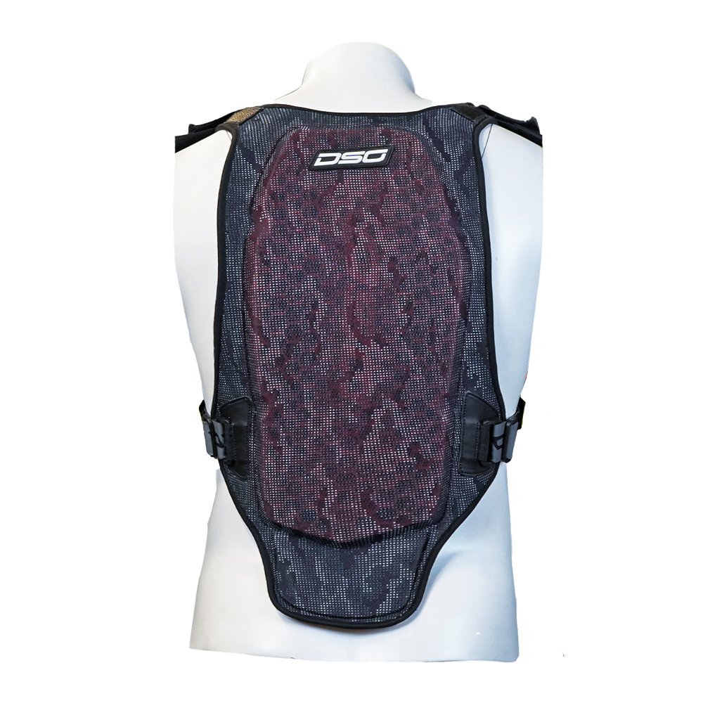 DSG GP Racing Leather Suit : Black Red Fluo