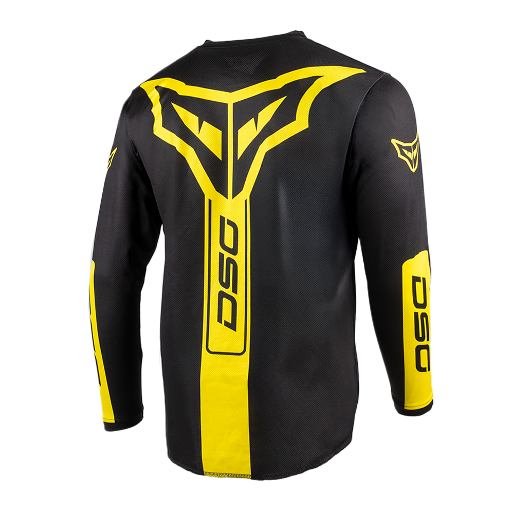 DSG ALPHA RACING JERSEY: BLACK YELLOW