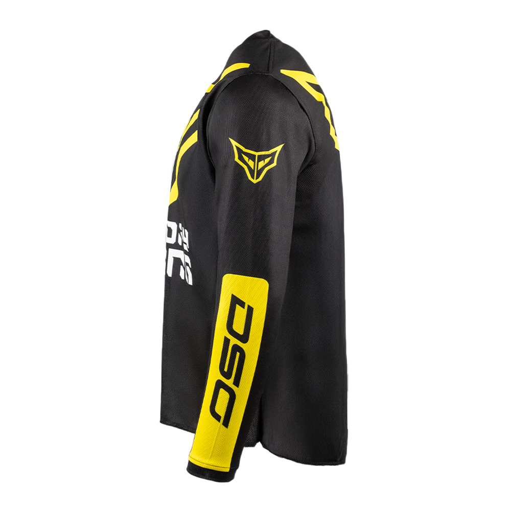 DSG ALPHA RACING JERSEY: BLACK YELLOW planetdsg.com