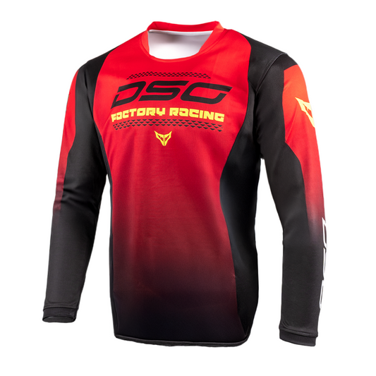 DSG FACTORY RACING JERSEY: BLACK RED GREEN FLUO planetdsg.com