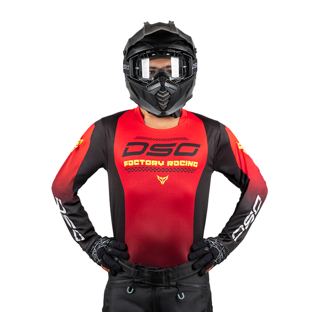 DSG FACTORY RACING JERSEY: BLACK RED GREEN FLUO planetdsg.com