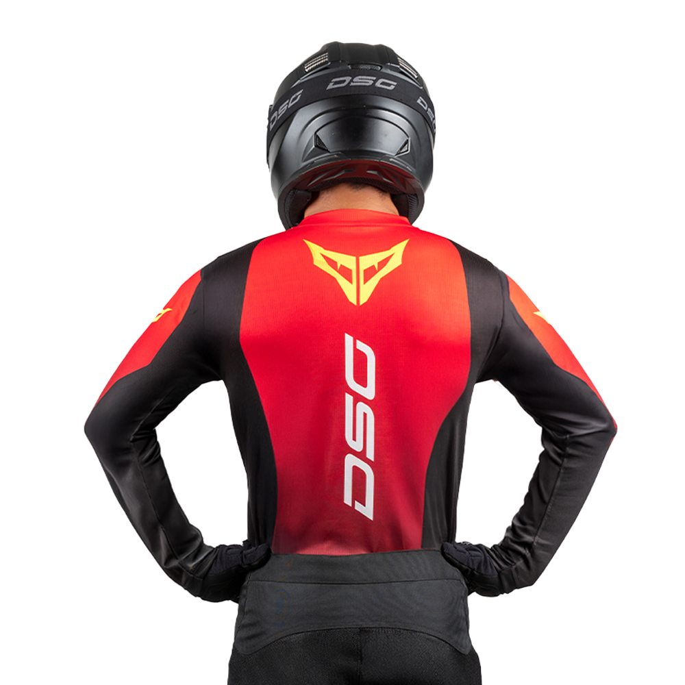 DSG FACTORY RACING JERSEY: BLACK RED GREEN FLUO planetdsg.com