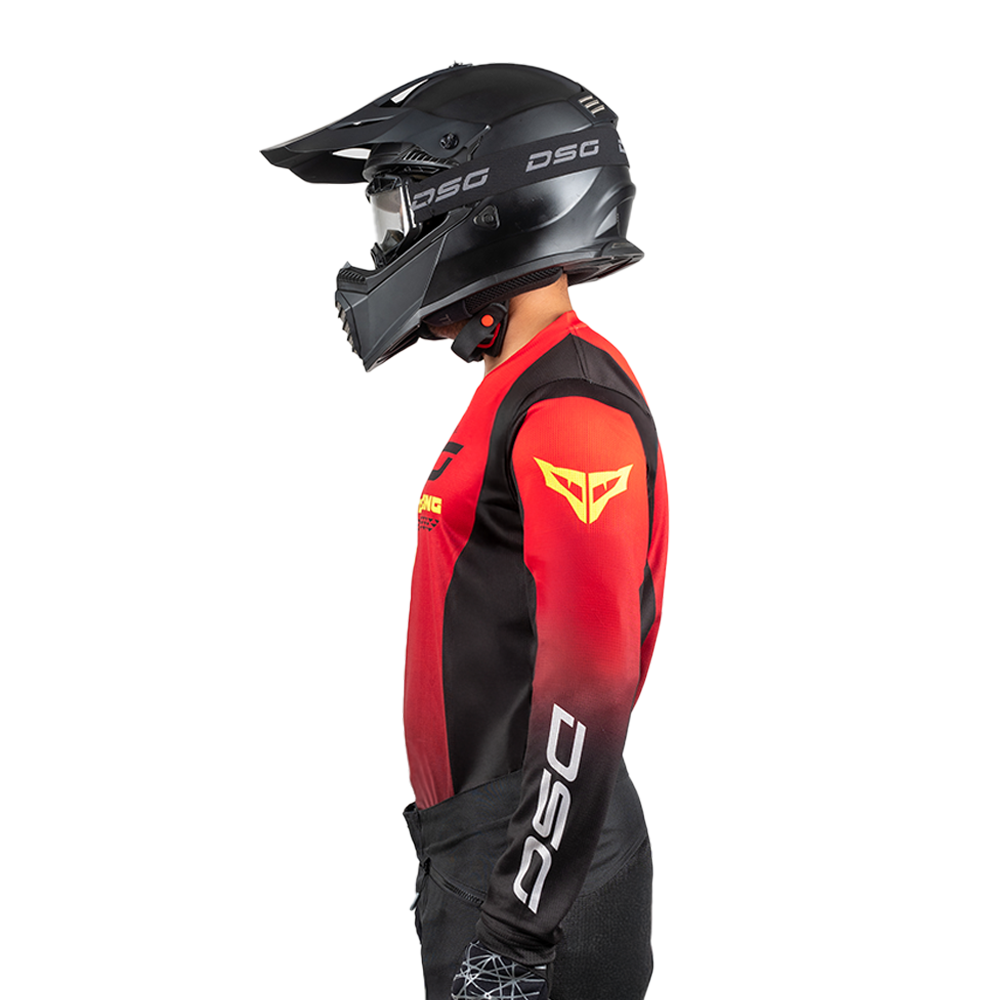 DSG FACTORY RACING JERSEY: BLACK RED GREEN FLUO planetdsg.com