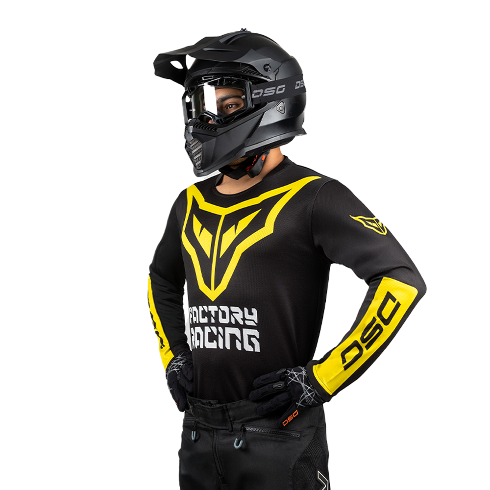 DSG ALPHA RACING JERSEY: BLACK YELLOW planetdsg.com