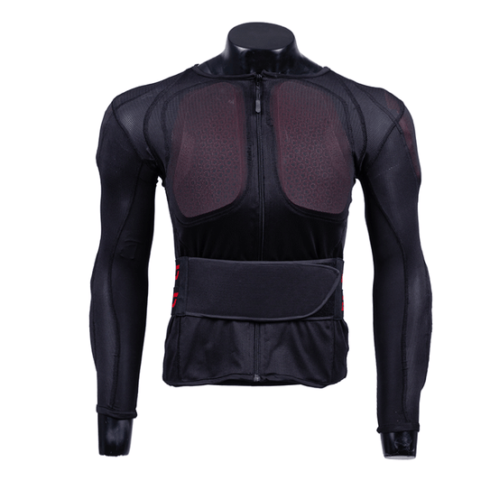 DSG Bionic Plus Armour shown from the front with protective chest and shoulder panels