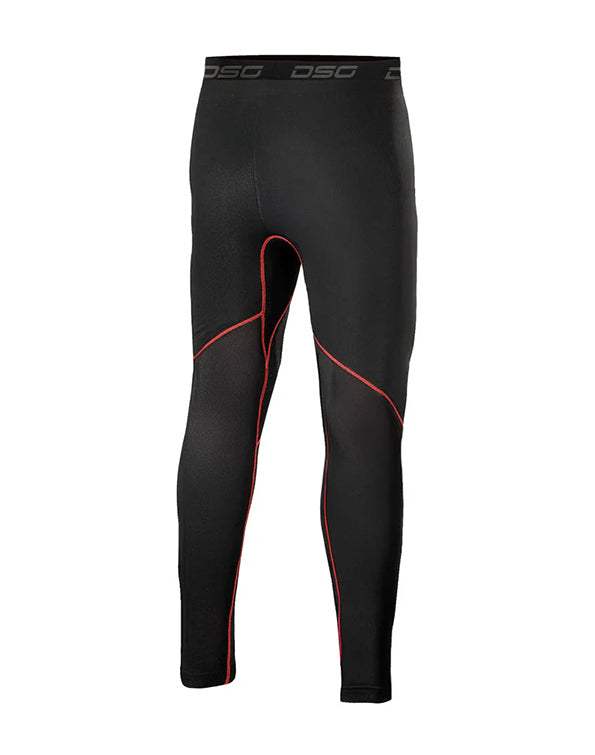 DSG Summer Base Layer Bottom, side view, showing leg-hugging compression construction