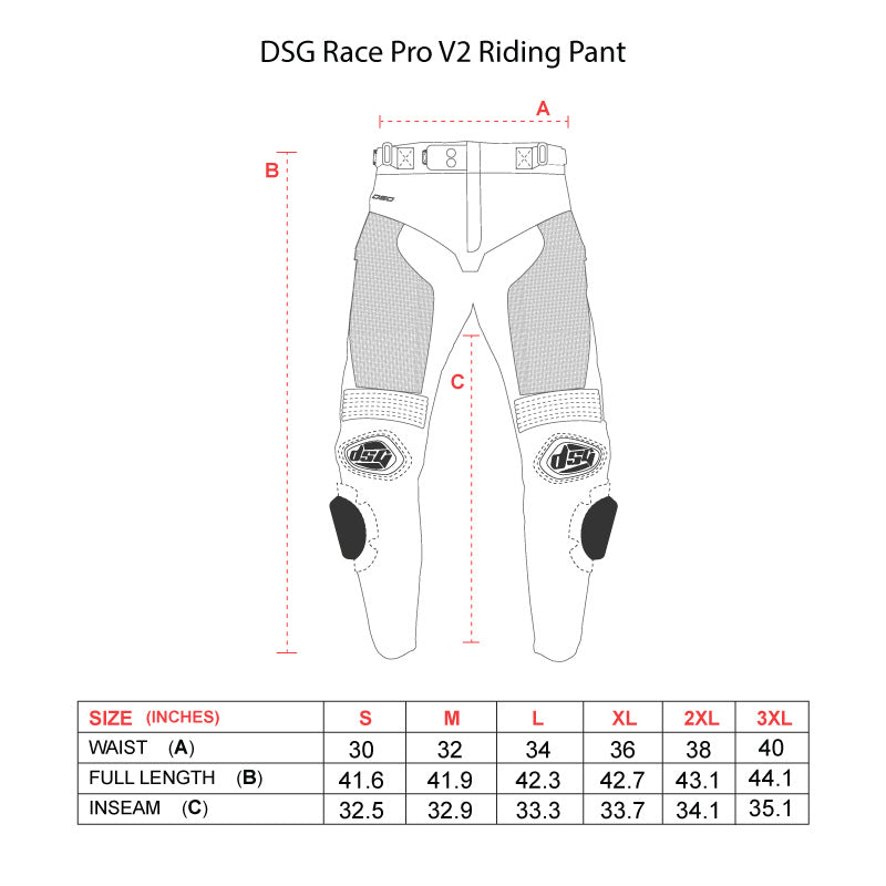 DSG Race Pro V2 Riding Pant Black β planetdsg.com