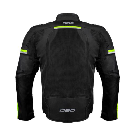 DSG Aire Riding Jacket Black Yellow Fluo