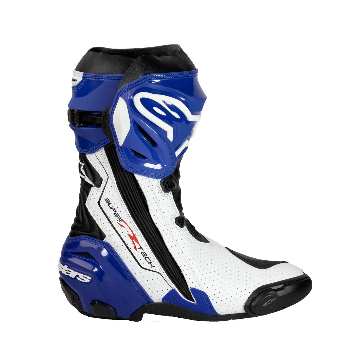 Alpinestars Supertech R Riding Boot Blue White Vented –