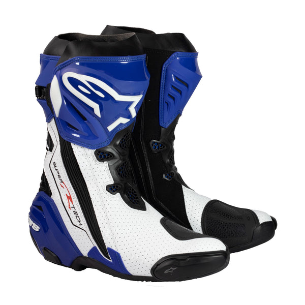 Alpinestars Supertech R Riding Boot Blue White Vented –