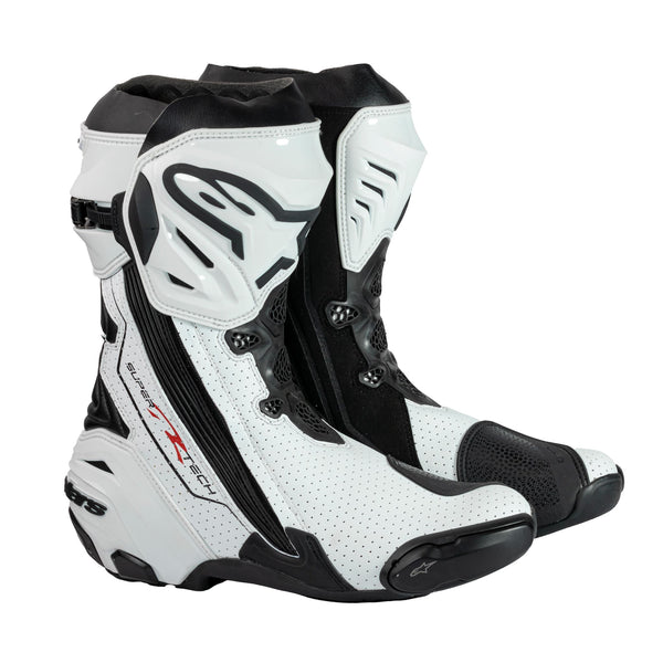 Alpinestars Supertech R Riding Boot White Black Vented –